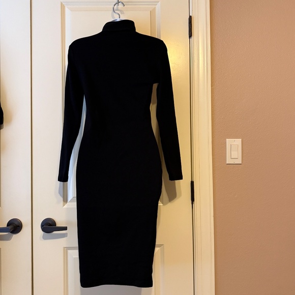 Shein Black Bodycon Dress size Med Petit - Picture 2 of 9